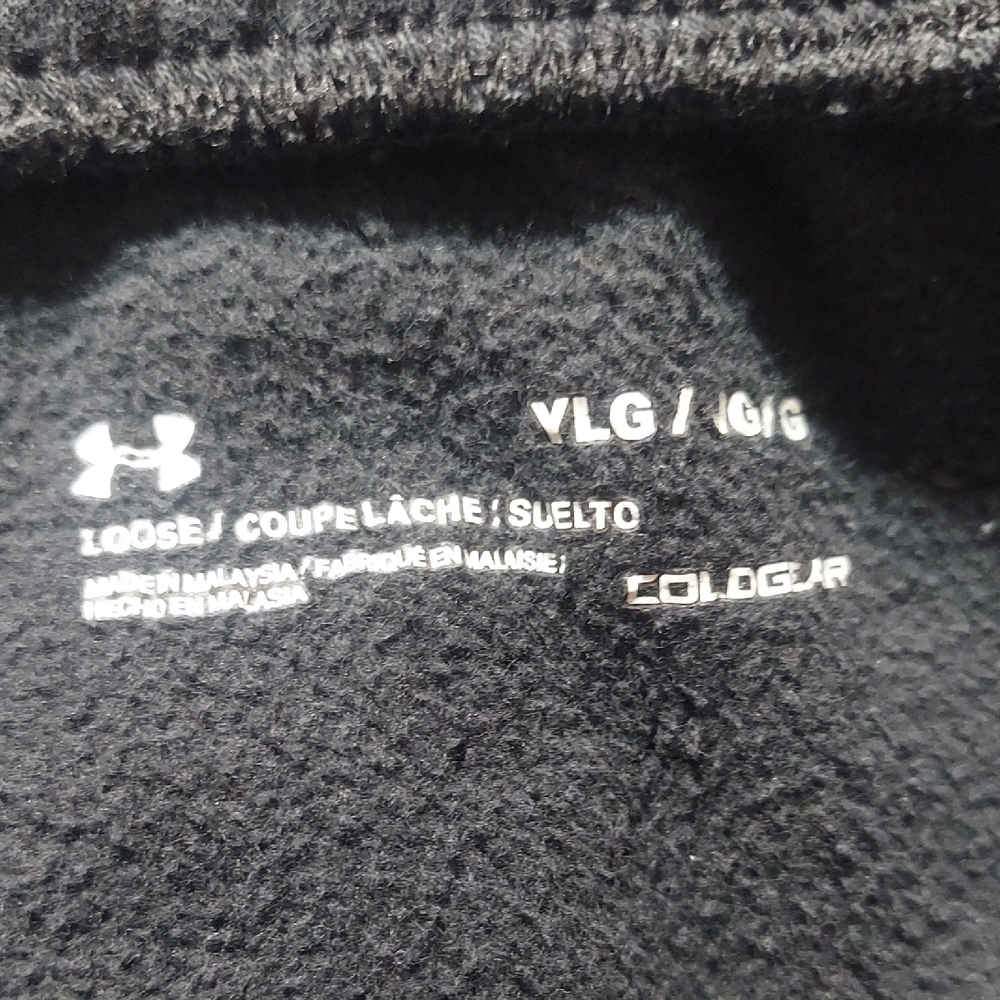 Lot of 2 Under Armour Kids Joggers Youth Large Black Fleece Athletic Pants GUC - Picture 11 of 11